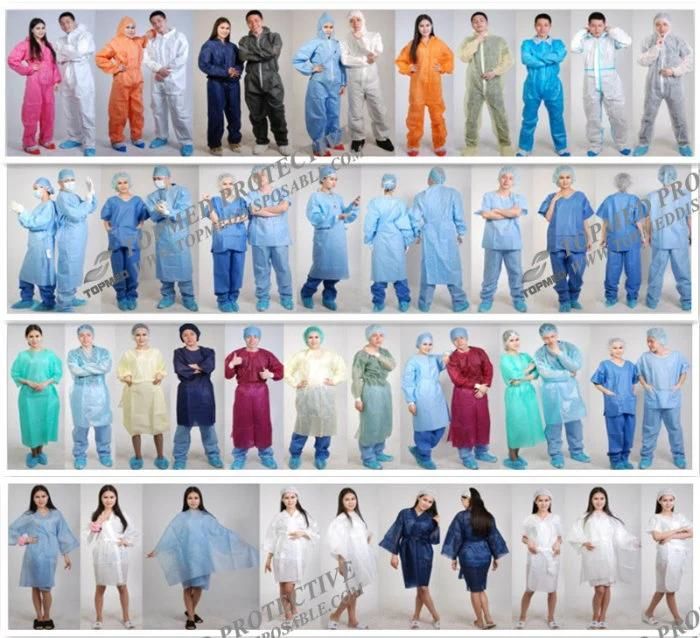 Disposable Nonwoven Jackets and Trousers for Protective Clothing Uniform
