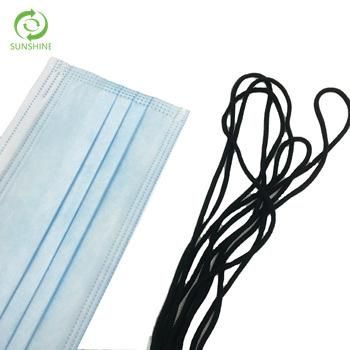 Disposable Face Mask Nylon Spandex Round Elastic Earloop Band Cord Ear Loop Elastic Earloop