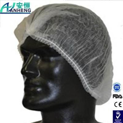 Disposable Unisex Cap Disposable Mob Cap Pleated White