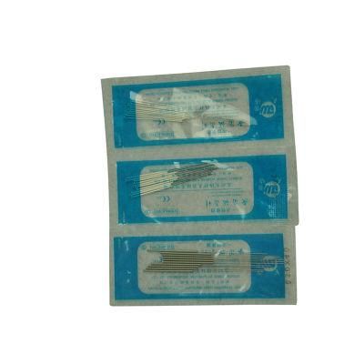 CE Certificate Stainless Steel Handle Sterile Acupuncture Needles with Plastic Bag Packing
