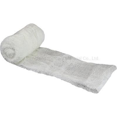 Chinese Professional Manufacturer Ce/FDA Approved Sterile Vacuum Compress Gauze Crinkle Cotton Fluff Bandage Roll