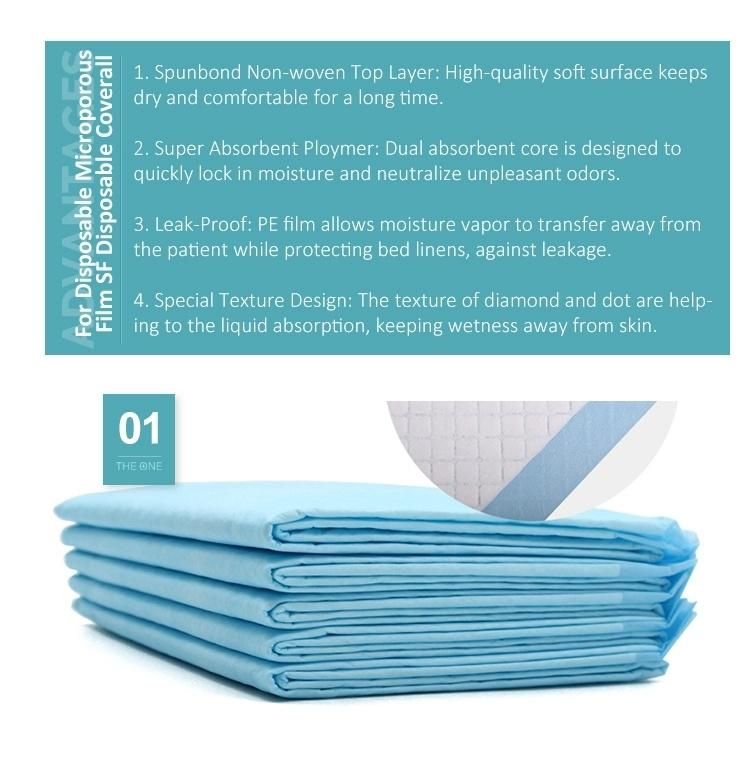 Large Size Wholesales Adult Personal Care Bed Pads Disposable Waterproof Incontinence Underpad
