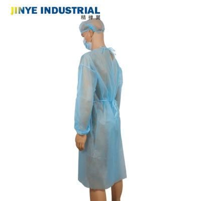 Hospitaldisposable Medicalsurgical Isolation Gown SMS PP PE Non Woven Isolation Gown