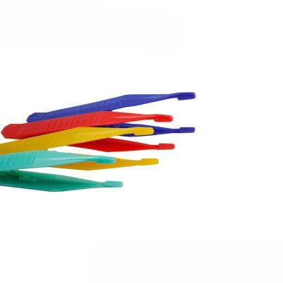 Hot Sale Surgical Plastic Medical Thumb Tweezers Forceps