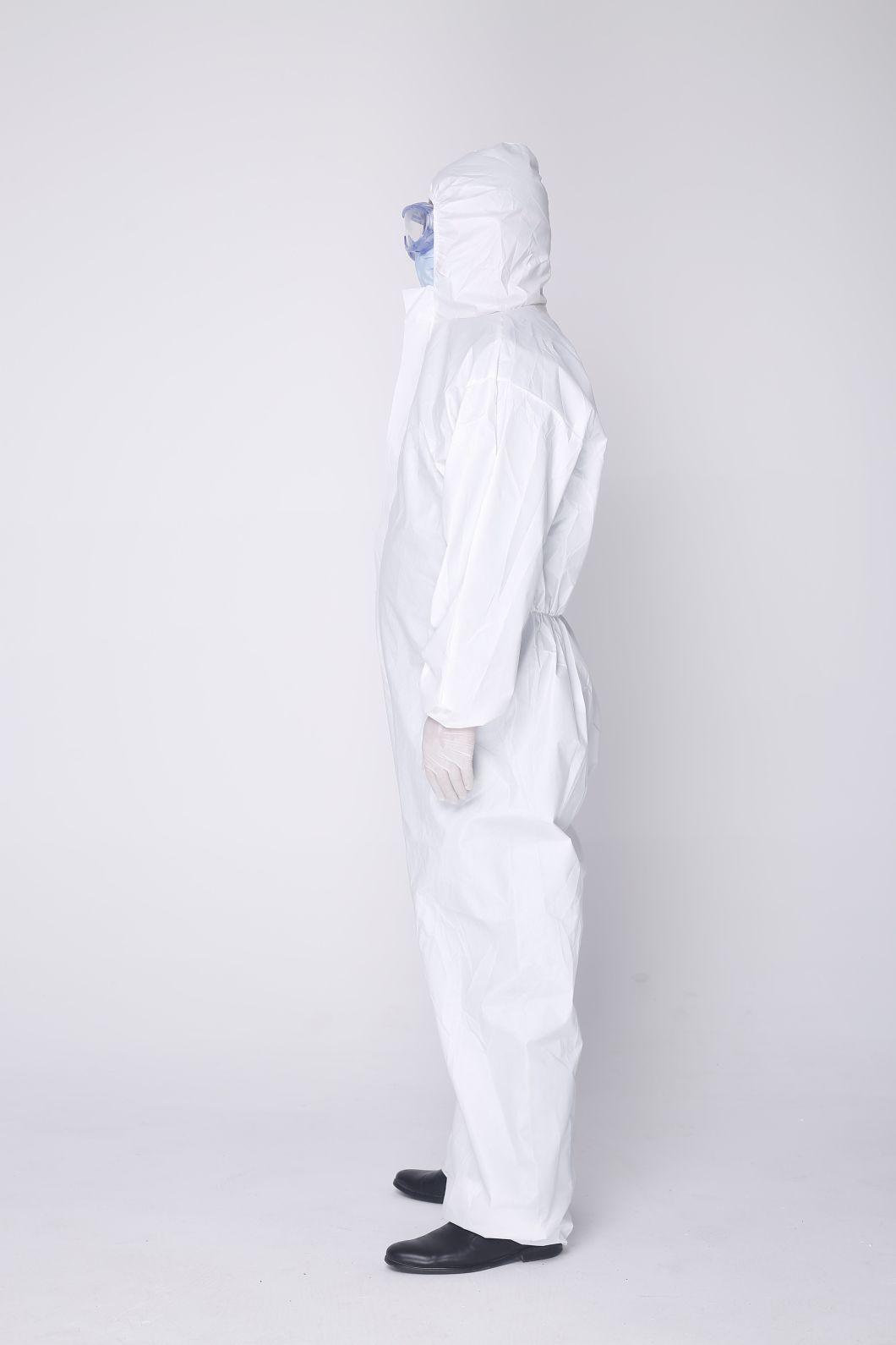 Hot Selling Non Woven Fabrics Isolation Coverall with Hood