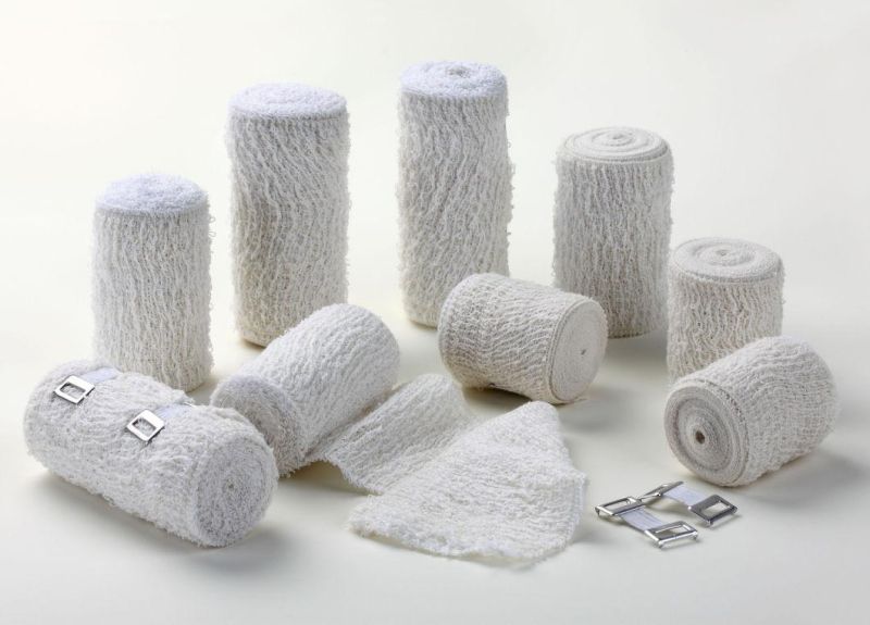 70GSM Bleached Elastic Crepe Bandage 7.5 Cm X 4.5 M