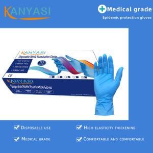 Kanyasi Nitrile Gloves Violet Blue Manufacturer Powder Free Touch Screen Food Disposable Cleaning Examination Gloves for Work