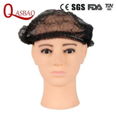 White Blue Green Black Customized Packaging Dust-Proof Easy Stretching Nurse Hair Cap for Food Factory/Electronics