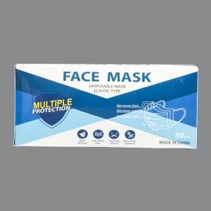 17.5*9.5cm Non Woven Non Medical Dustproof Prevent Mist Disposable Protective Facial 3-Ply Civil Face Mask with CE Certificated