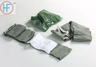 Mdr CE Approved Green Military Hemostatic Elastic Emergency Bandage Made of Cotton