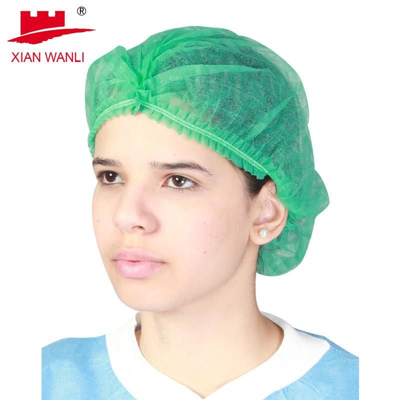 China 21 Inch, Disposable Factory Supply Bouffant Hat, Mob Cap, Clip Caps for Sale