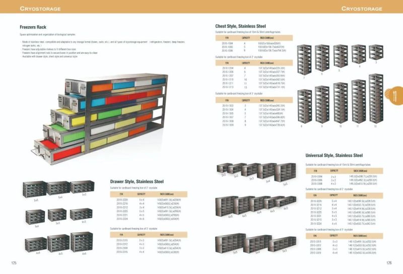 Freezer Tubes Freezer Work Racks Freezer Boxes Freezer Storage Boxes