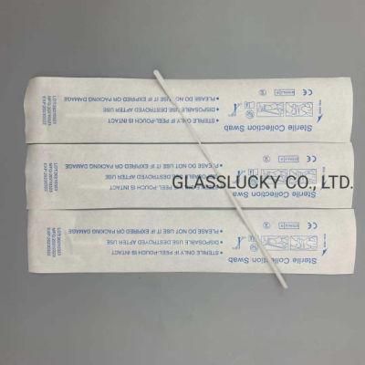 Flocked Swab with Molded Break Point Handle Swab Collection Specimen Collection Plastic Medical Swab