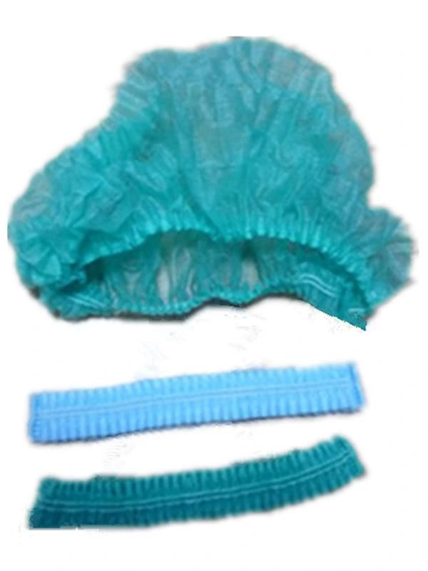 Medical Bouffant Blue or White Head Cap Non Woven Disposable Nurse Round Mop Clip Head Cap
