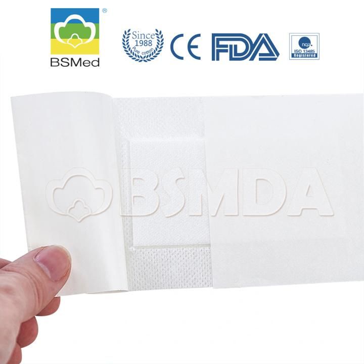 Sterile Wound Plasters Wound Healing Non-Woven PU & Cotton Fabric Plasters