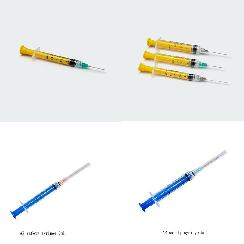CE/FDA Approved Auto-Retractable Safety Syringe to Protect Usage
