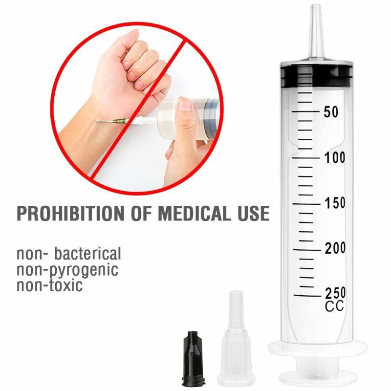 250ml, 300ml, 350ml, High-Capacity Syringe Disposable Nutrient Sterile Hydroponics Feeding Syringe