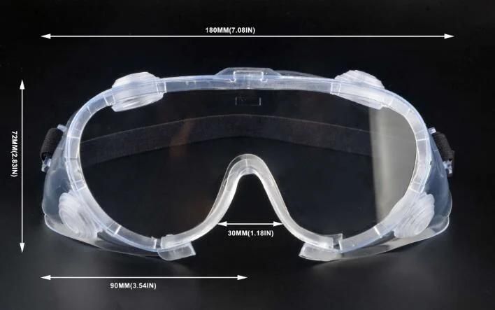 Unisex 99% UV Ce Protect Clear Anti Fog Chemical Eye Glass Protection Work Protective Glasses Safety Goggles
