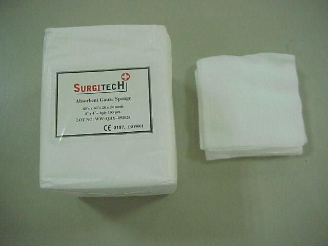 Non Sterile Absorbent Cotton Gauze Swabs Gauze Sponge
