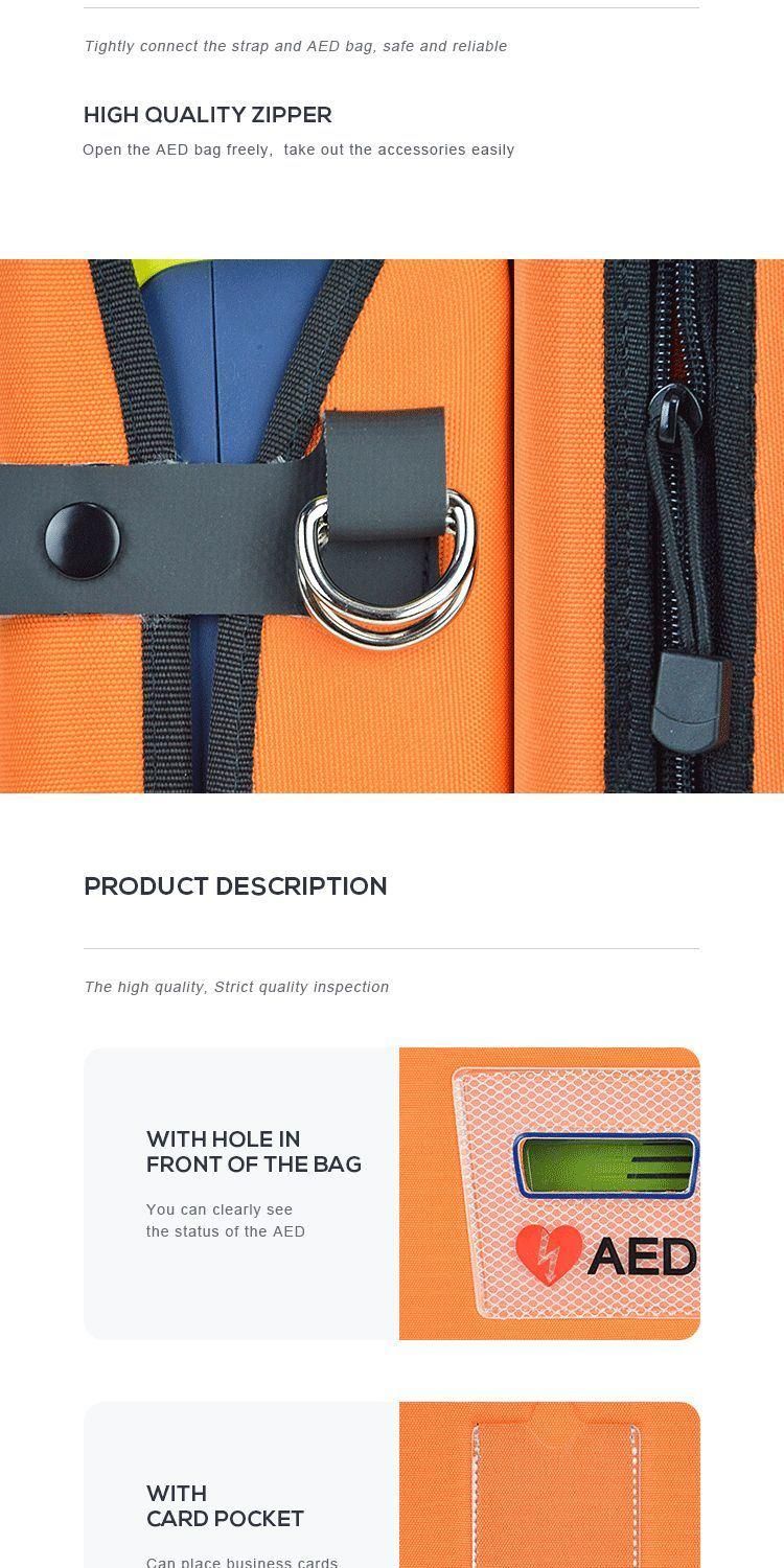 Weatherproof Aed Standard Box Defibrillator Hand Bag Aed Soft Carry Case