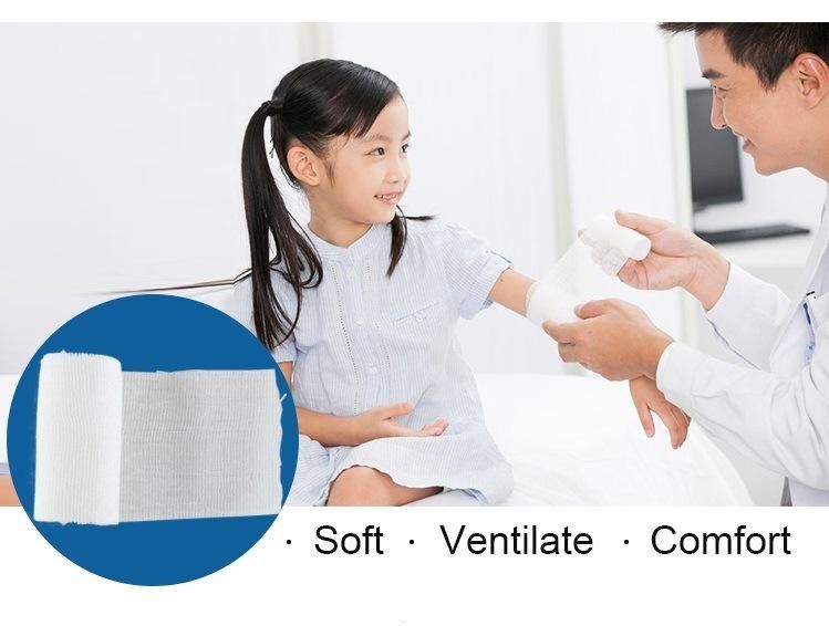China Factory Direct supply Sterile or Non-sterile Medical Absorbent Gauze Bandage with CE and ISO