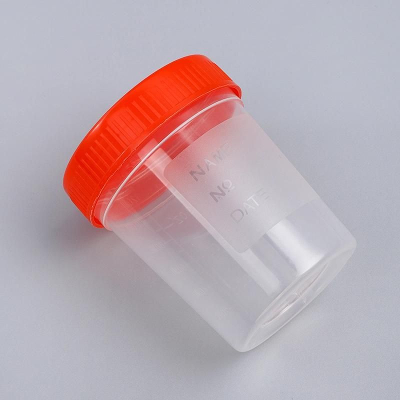 New Style Plastic Test Sample Collection Cup Sterile Urine Container