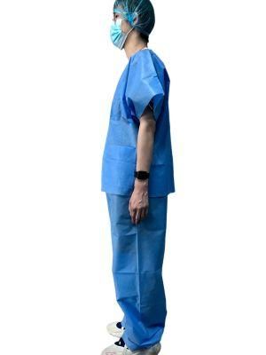Isolation Insulation Non Woven Polypropylene Sterilized Protective Disposable Disposable Gown with Knitted Cuffs