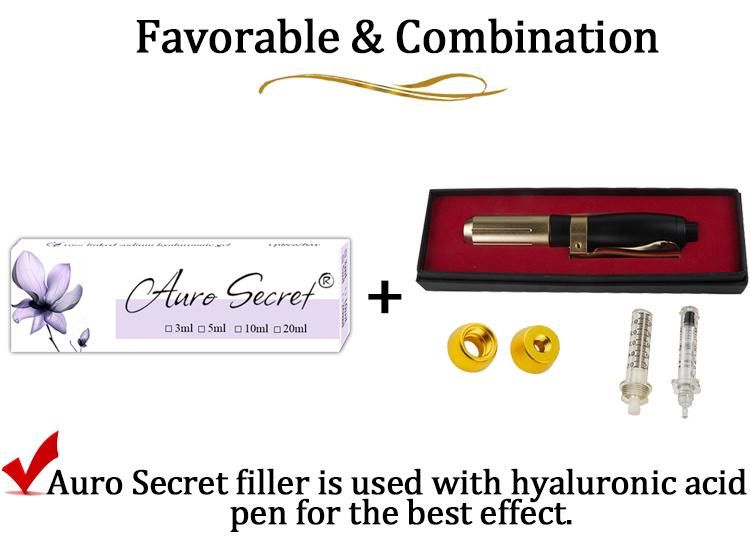 Hyaluronic Acid Dermal Filler Syringe Ampoule Gel for Black Gold Pen Injection Korea