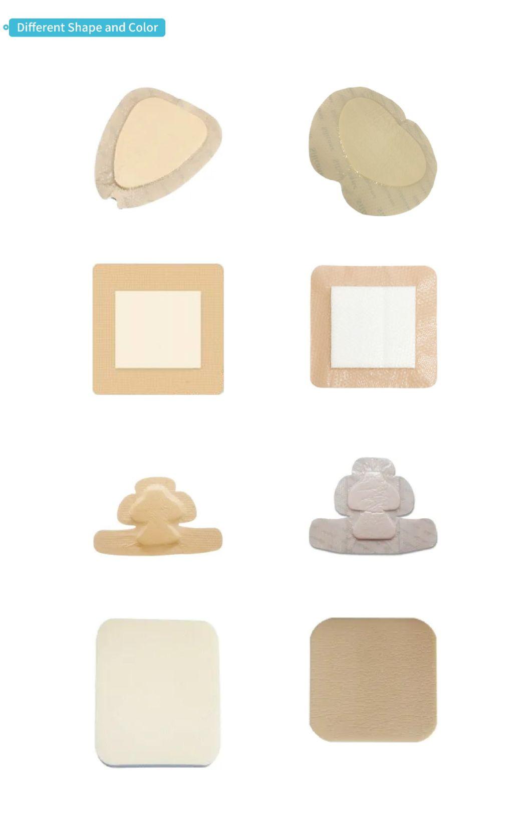 Material Disposable Good Absorption Foam Dressing Soft Silicone Sterile Wound Medical Care Wholesale Price