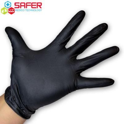 Black Vinyl Examination Gloves with Powder Free for Beauty Use