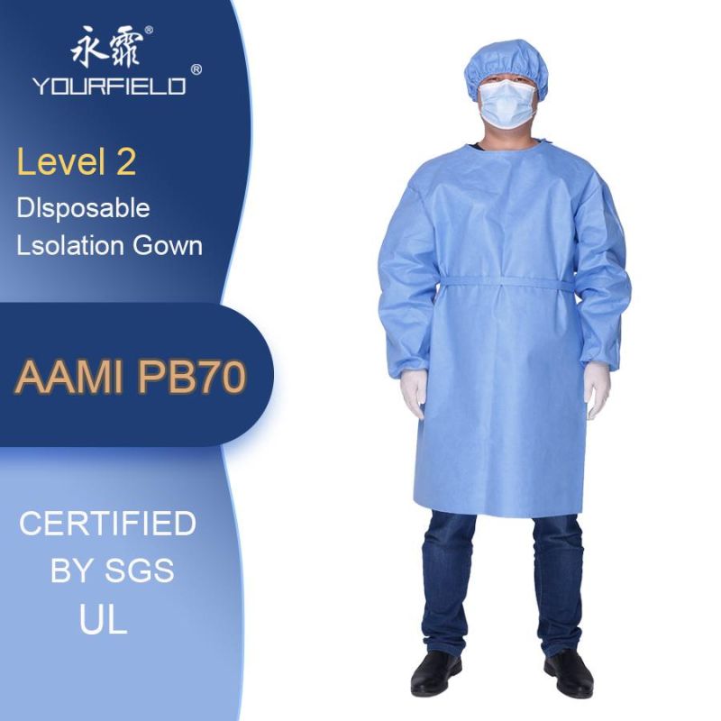 45/50/65GSM SMS Nonwoven Fabrics Isolation Disposable Coverall