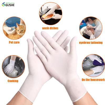 in Stock Disposable Nitrile Latex Glove Medical Examination Gloves Factory with CE and FDA Latex Disposable Powder Free Work Gloves