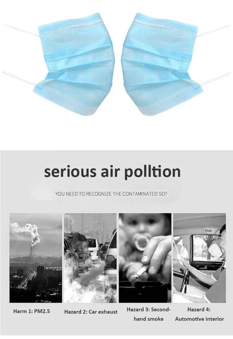 Disposable Masks Medical Dustproof 3-Layer Non-Woven Masks Breathable Surgical Masks
