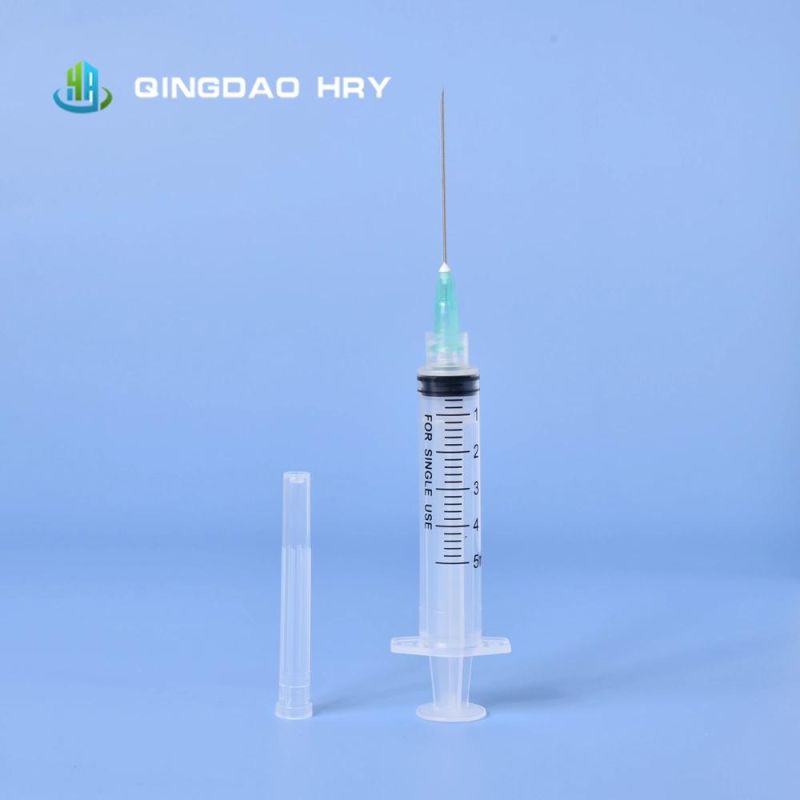 Manufacture of Disposable Syringe with Hypodermic Needle &Safety Needle All Size Available; CE&FDA (510K) Approved