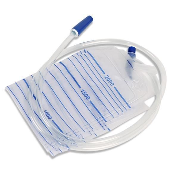 Hot Sale Medical Disposable Sterile Urimeter Drainage Bag, Urine Meter, Urine Bags with Measure Volume Chamber for Adults