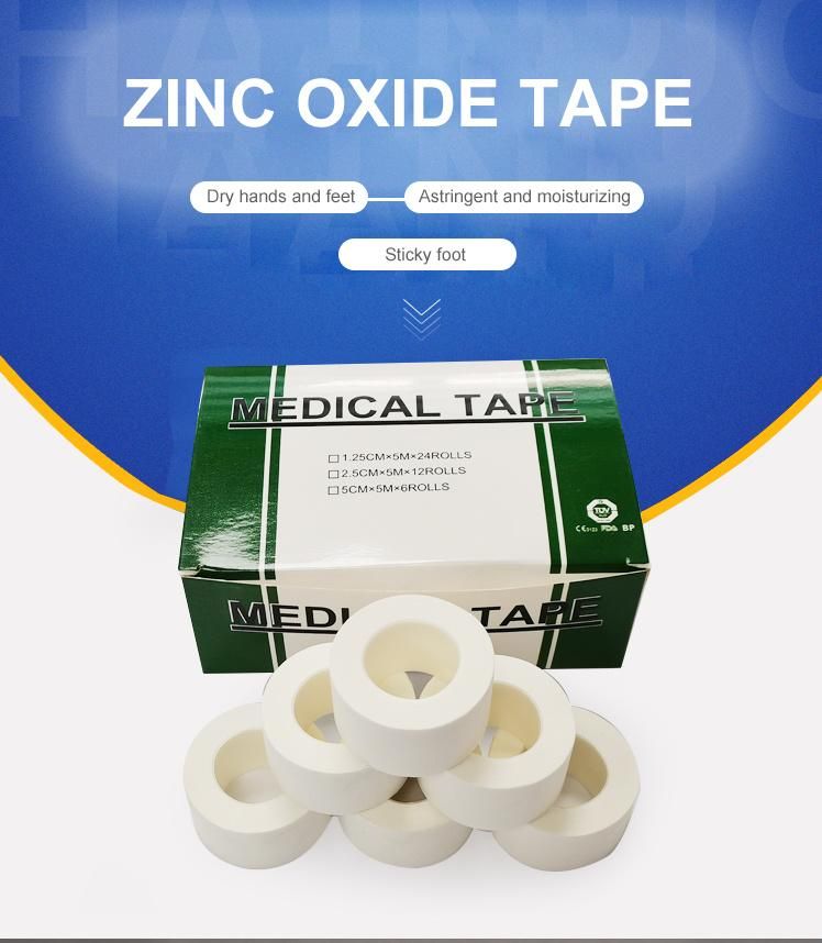 Mdr Factory Cheapest Price Medical Surgical High Breathable Waterproof First Aid Zinc Oxide Tape