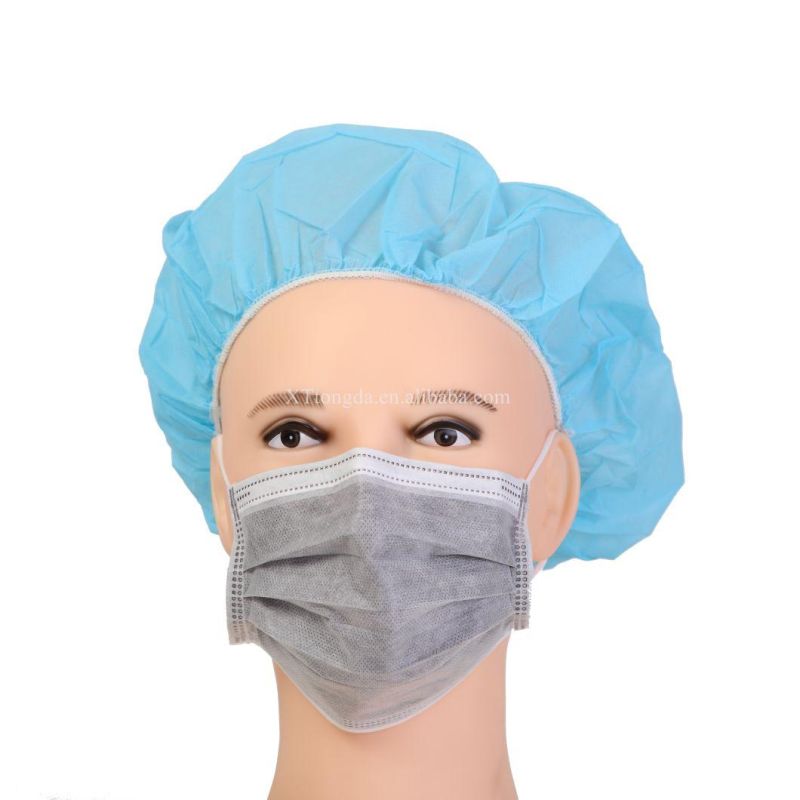 Disposable 4ply Face Mask High Disposable Carbon Non-Wovenface Mask in Stock Factory Hot Sale Active Carbon Fiber 17.5X9.5cm
