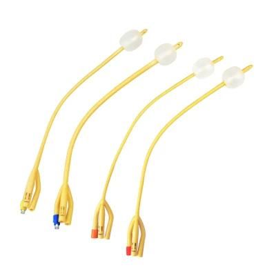 Medical 3 Way Single Balloon Latex Foley Catheter