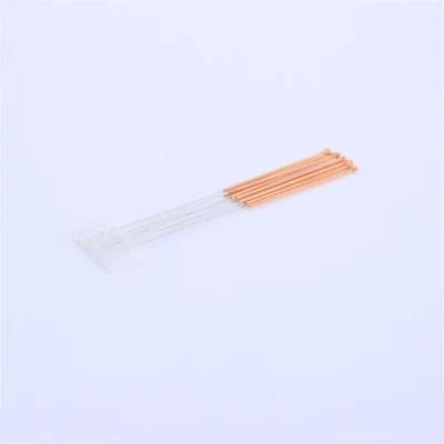 Factory Price Trade Asssurance Disposable Sterile Copper Wire Handle Acupuncture Needle with Individual Tube