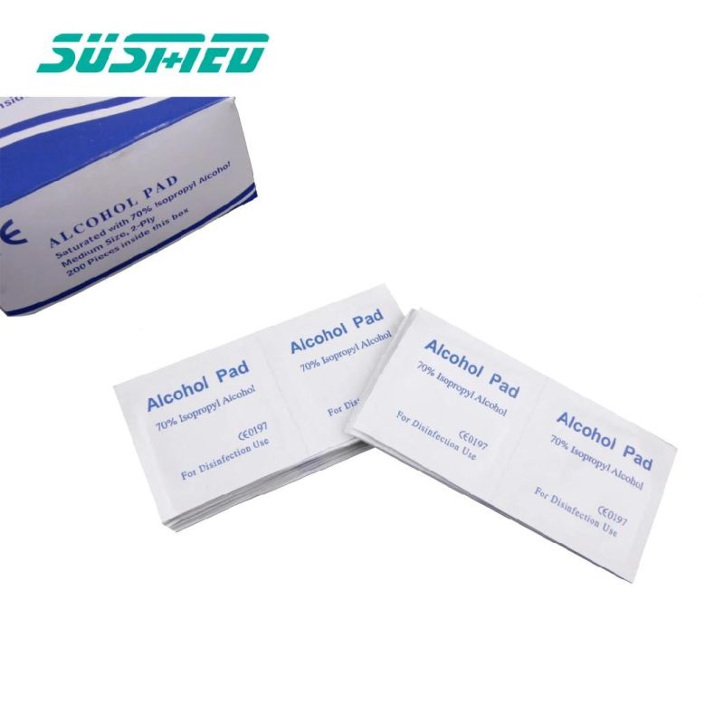 Medical Disposable 70% Isopropyl Nonwoven Alcohol Swabs Alcohol Pads