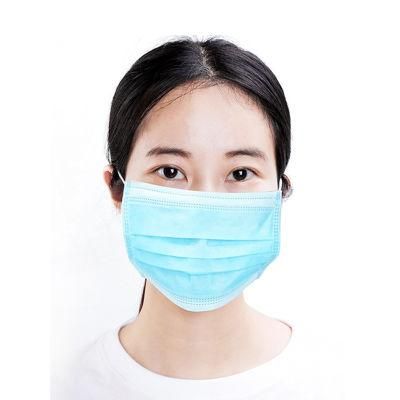 Non Woven Waterproof Breathable Facial 3ply Nonwoven Fabric Medical Mask Dental Supply