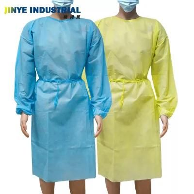 Disposable Aprons Non Woven No Sterile PP Person Protection Isolation Gown