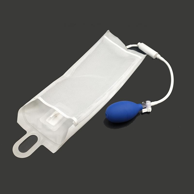 Disposable Medical 500cc Pressure Infusion Blood Bag with Aneroid Gauge