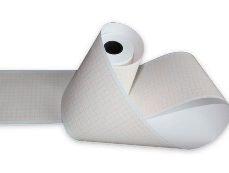 210mm*30m 12 Channel Thermal ECG Paper Rolls