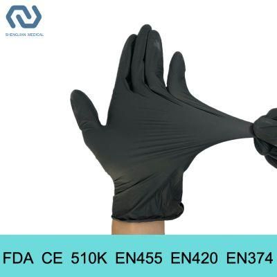 FDA CE Powder Free Multicolor Disposable Nitrile Examination Gloves