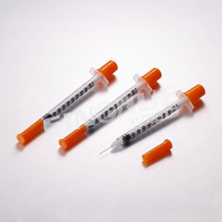 1ml 100 I. U Disposable Insulin Syringe