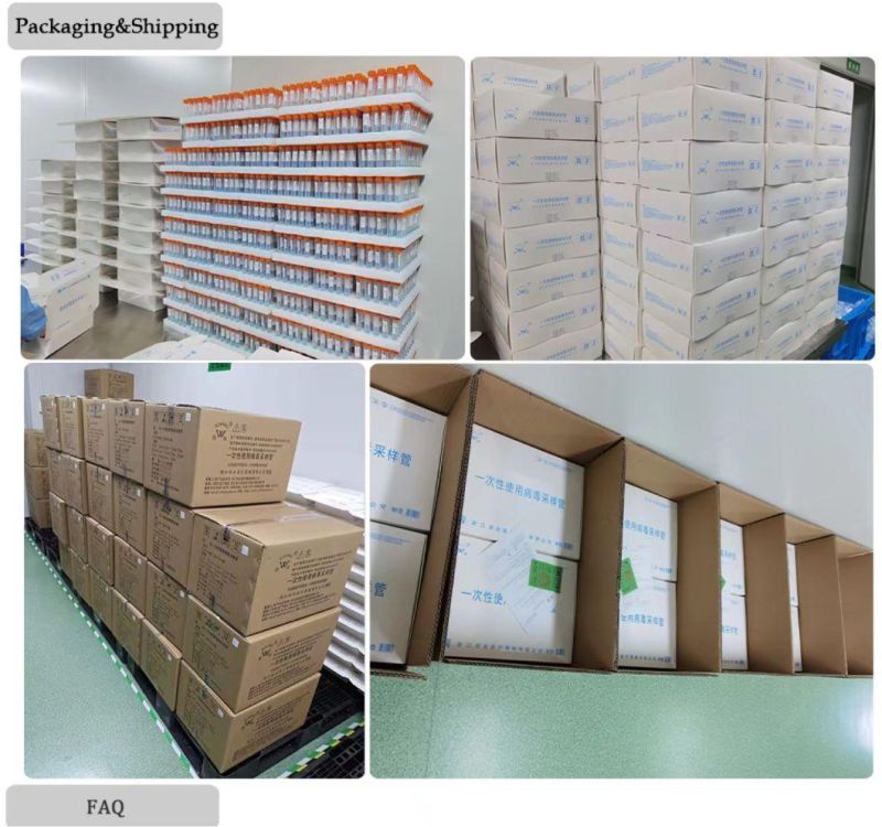 Medical Supply Disposable Sampling Virus Test Nasal Throat Sterile Flocked Swabs with Tube 10ml 3ml