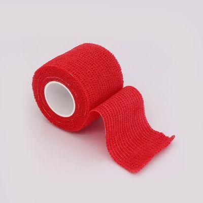 White Non-Woven Self Adhesive Cohesive Bandage Medical Elastic Bandage