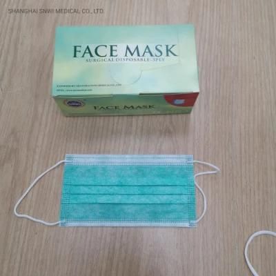 CE&ISO Certification Medical Surgical Protective Disposable Non Woven 3ply Face Mask