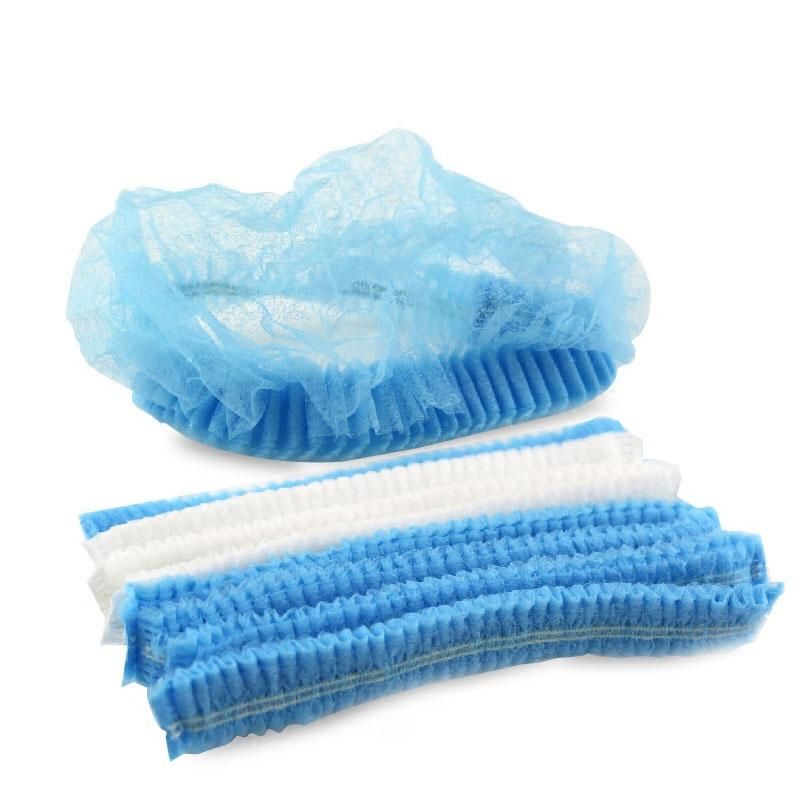 Cap Nurse Disposable Non Woven Double Elastic Surgical Mob Cap / Medical Clip Cap / Non-Woven Head